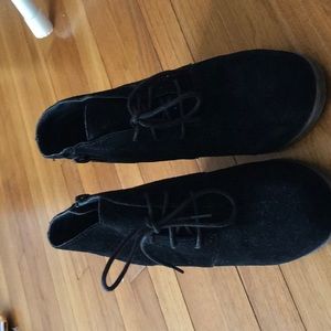 Lucky Brand suede wedge booties size 6.5